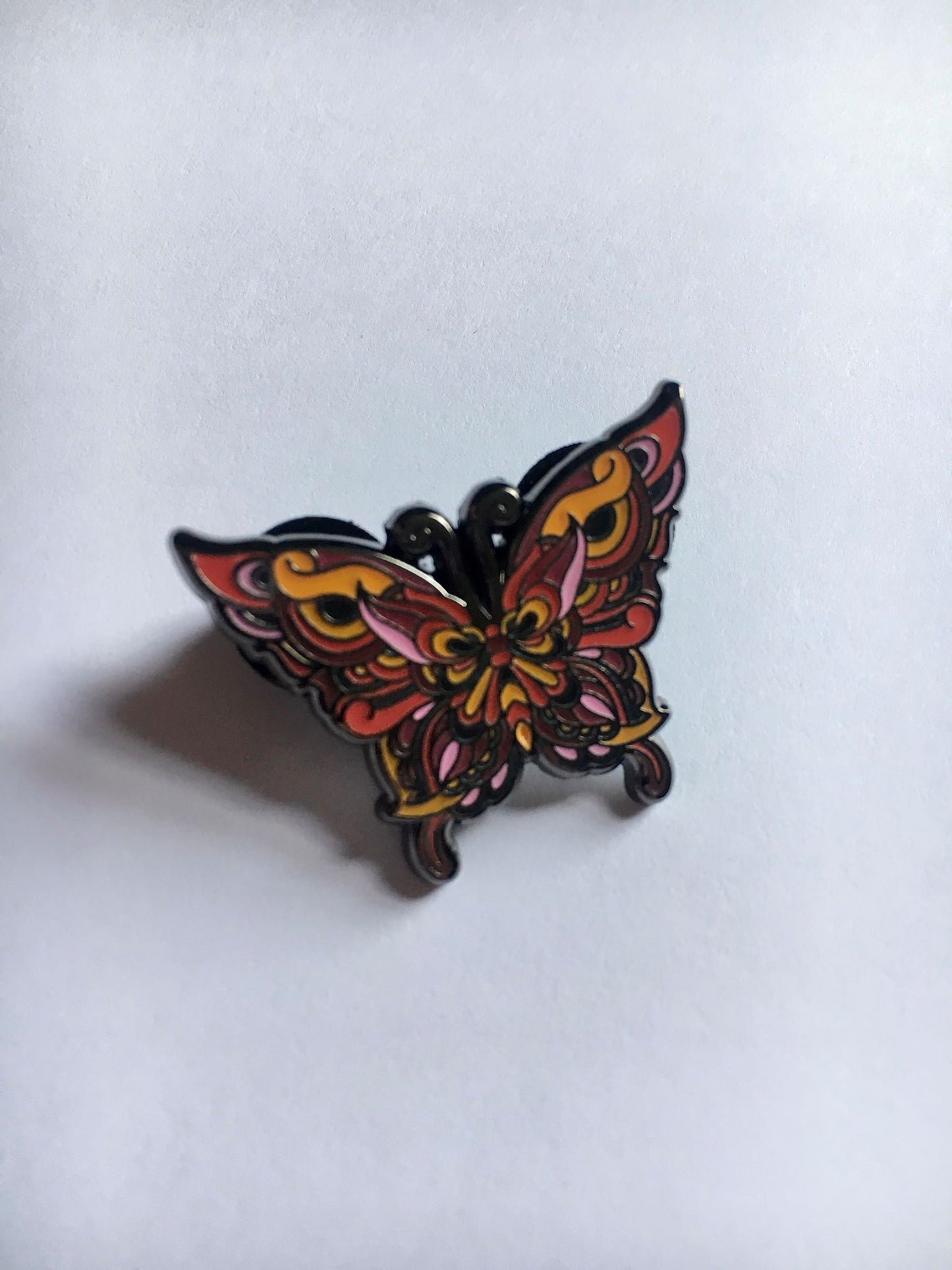 Flutter - Set of Six - Hard Enamel Limited Edition Butterfly Pins