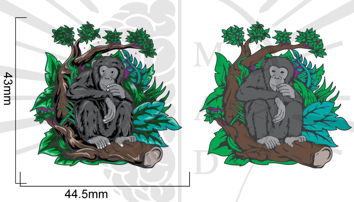 Ronnie the Chimp - Hard Enamel Limited Edition Pin