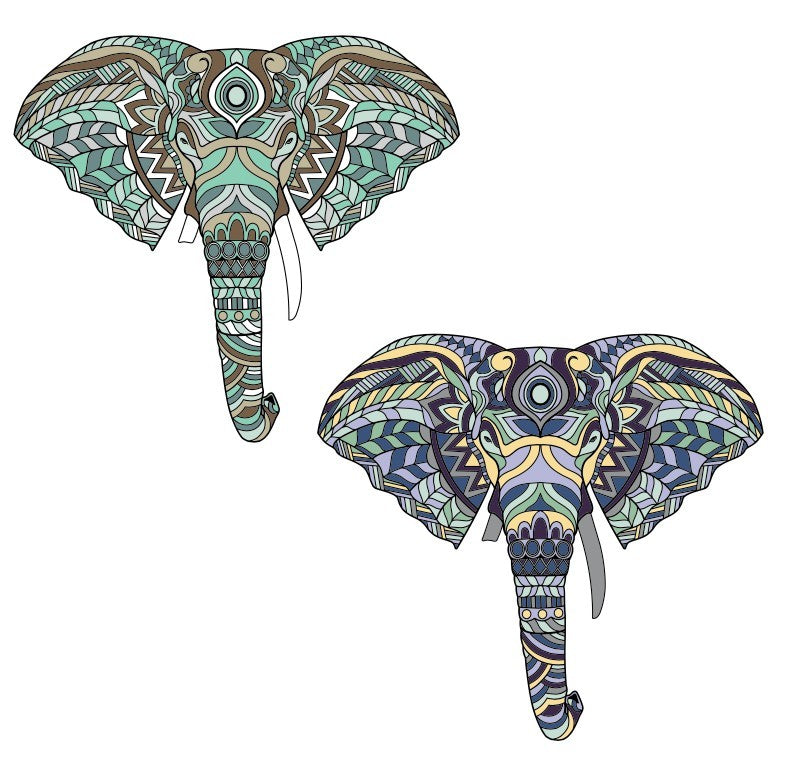 Elephant King - Set of Two - Soft Enamel Limited Edition Pins - PRESALE