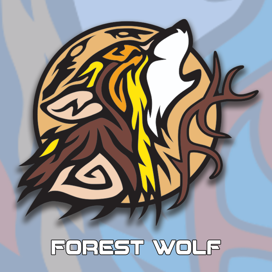 Spirit Wolf - Set of Four - Soft Enamel Limited Edition Pins