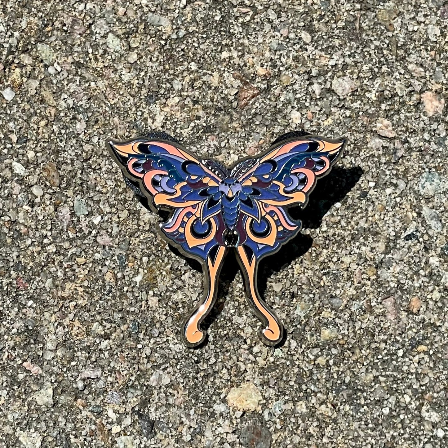 Moth V2 - Set of Six Pins - Hard Enamel Limited Edition Luna Moth Pins