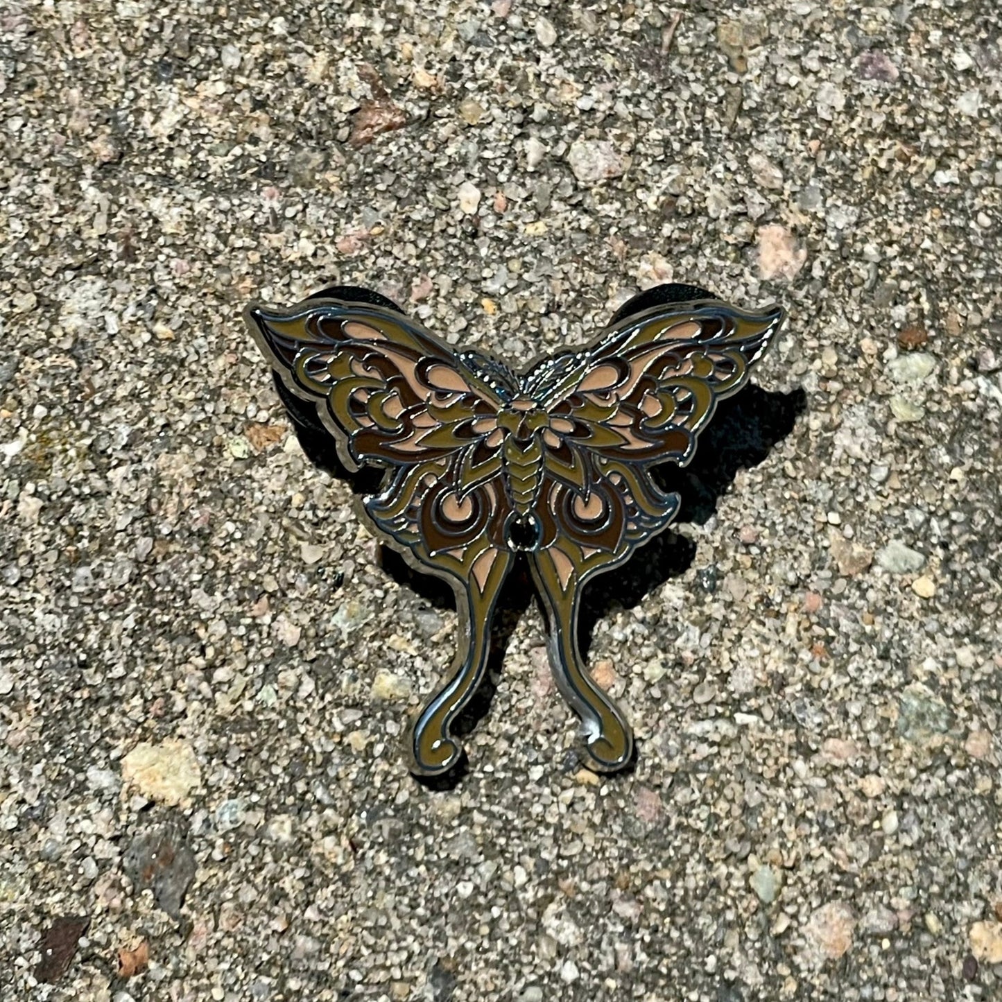 Moth V2 - Set of Six Pins - Hard Enamel Limited Edition Luna Moth Pins