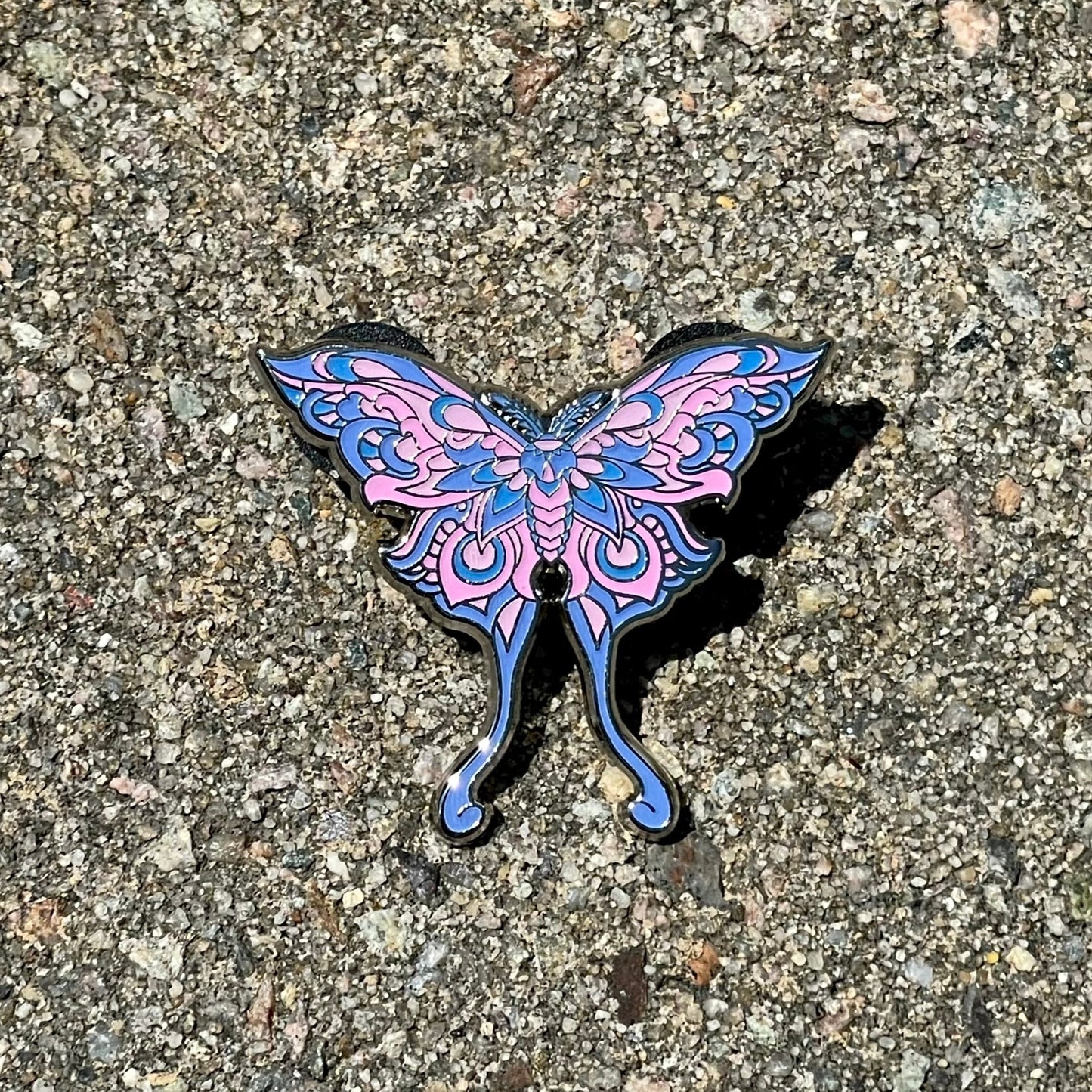 Moth V2 - Set of Six Pins - Hard Enamel Limited Edition Luna Moth Pins