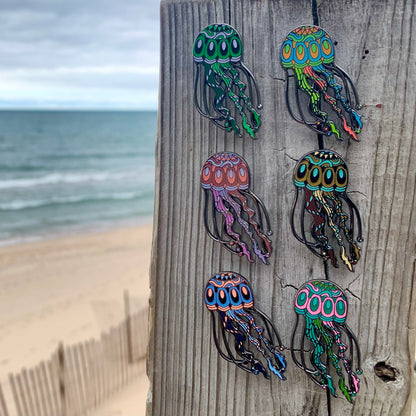 Sting V3 - Set of Six Pins - Hard Enamel Limited Edition Jellyfish Pins