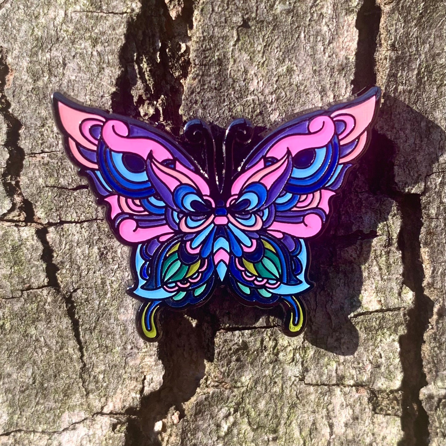 Flutter V3 - Set of Six - Hard Enamel Limited Edition Butterfly Pins