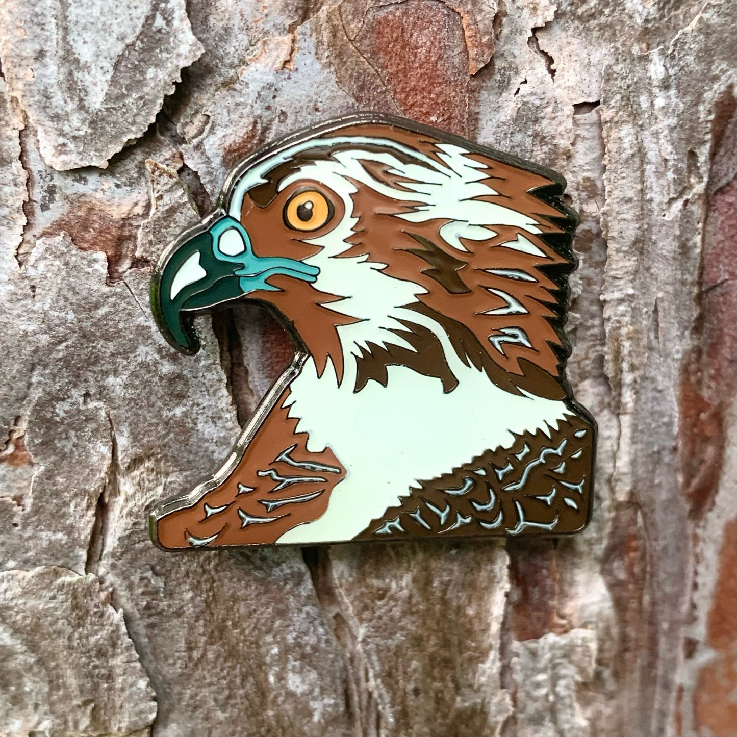Birds of Prey Friends - Set of Five Pins by Barry Hutzel - Epoxied Soft Enamel Limited Edition Pins