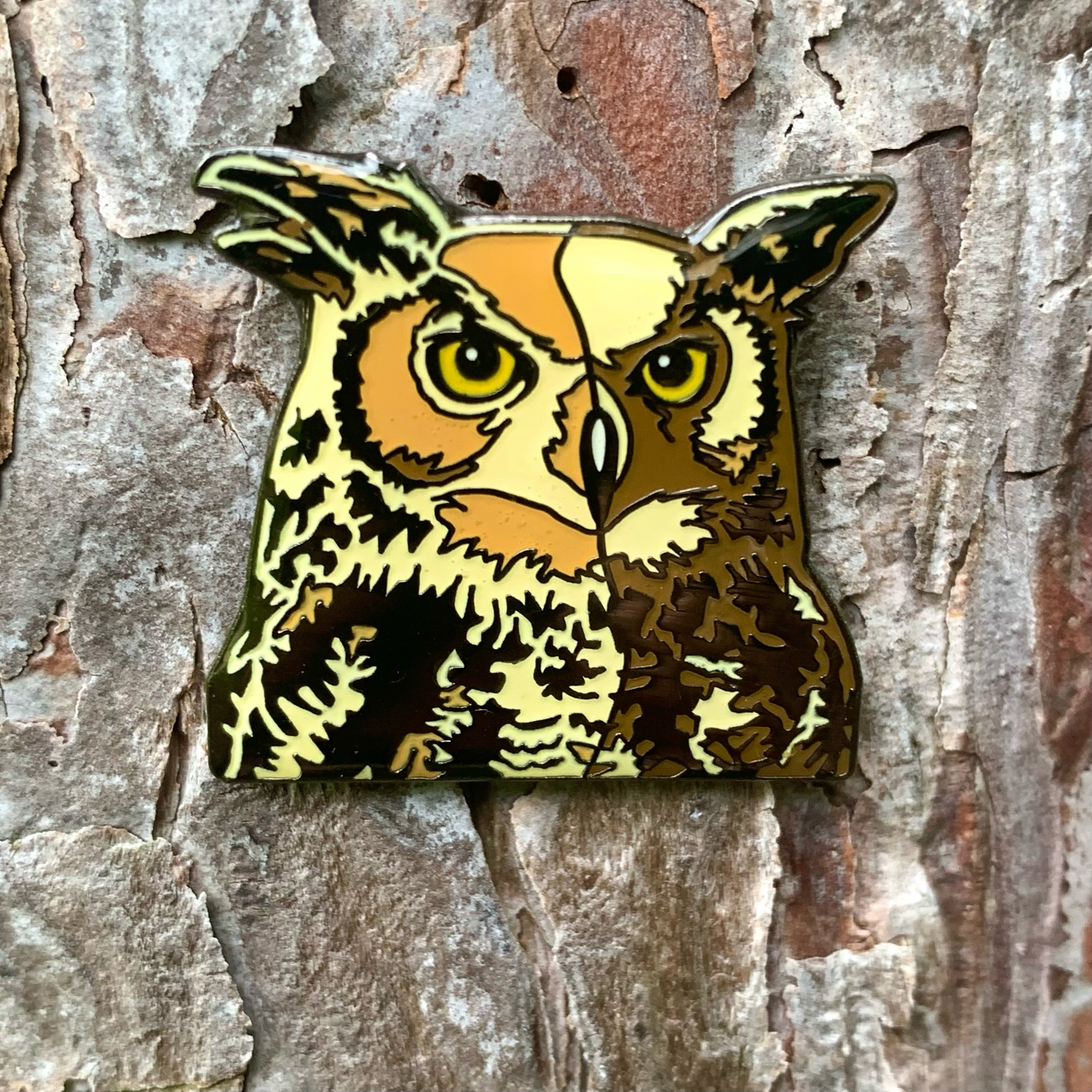 Birds of Prey Friends - Set of Five Pins by Barry Hutzel - Epoxied Soft Enamel Limited Edition Pins