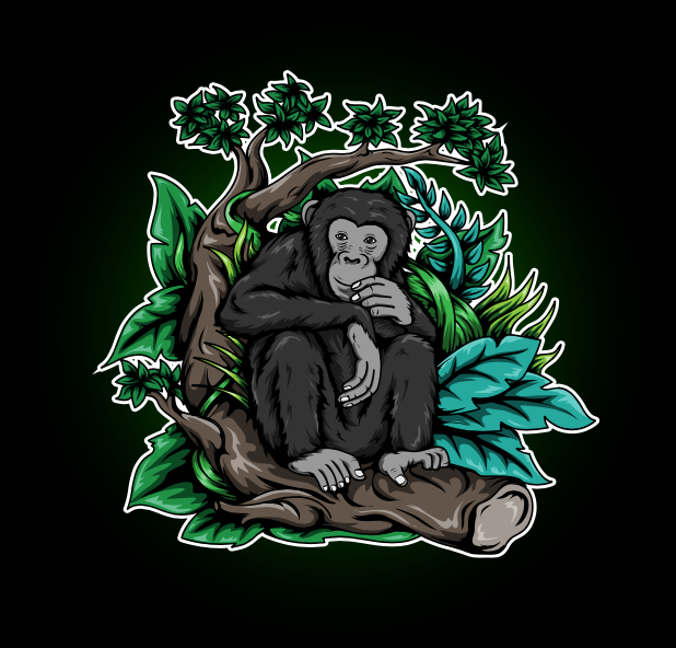 Ronnie the Chimp - Hard Enamel Limited Edition Pin